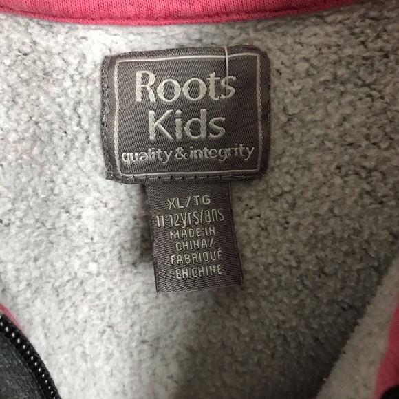 ROOTS Girls Hoodie Sweater w/ Zipper -XL (11-12yr) - Picture 4 of 8